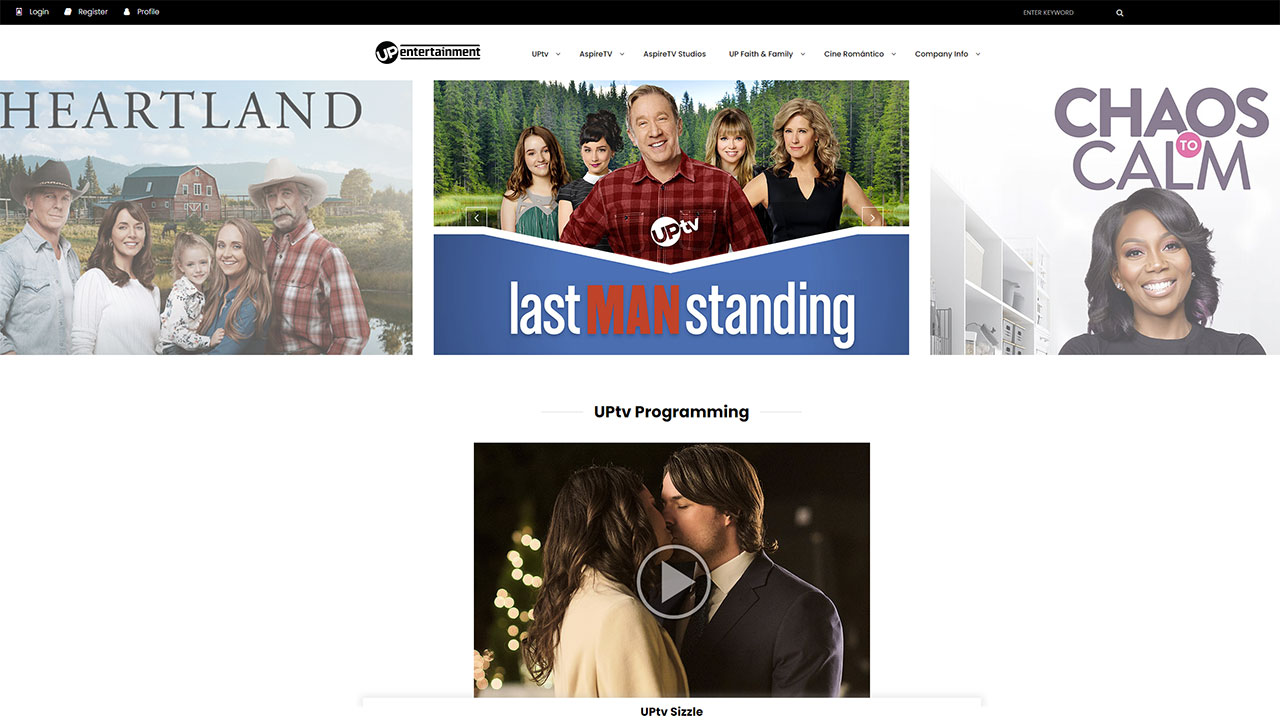 Sales Website – UP Entertainment