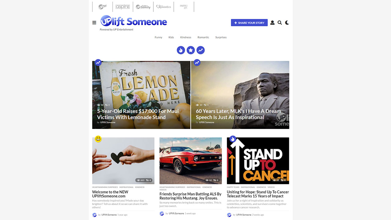 UPliftSomeone.com – UP Entertainment