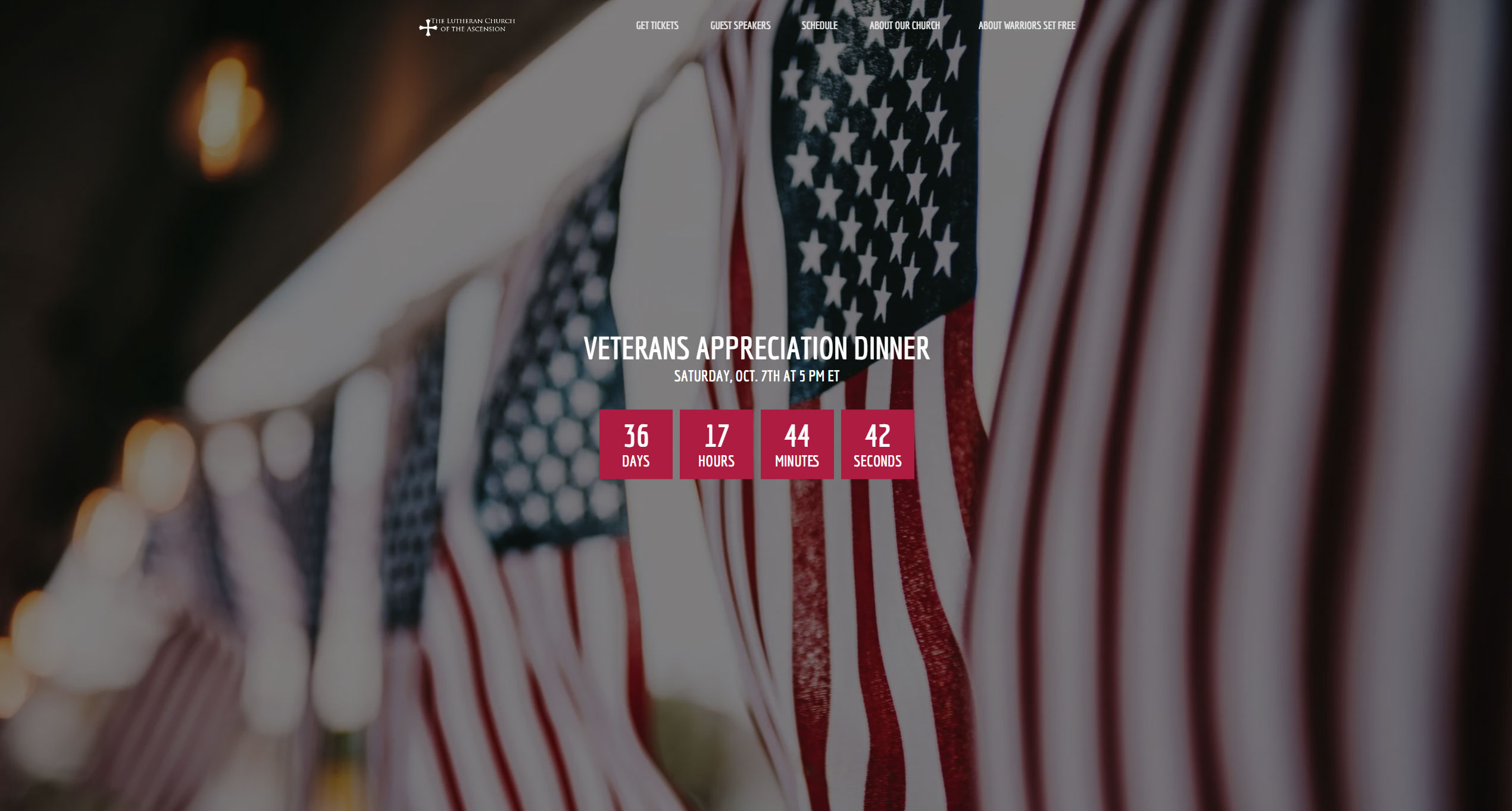 Veterans Appreciation Dinner Countdown