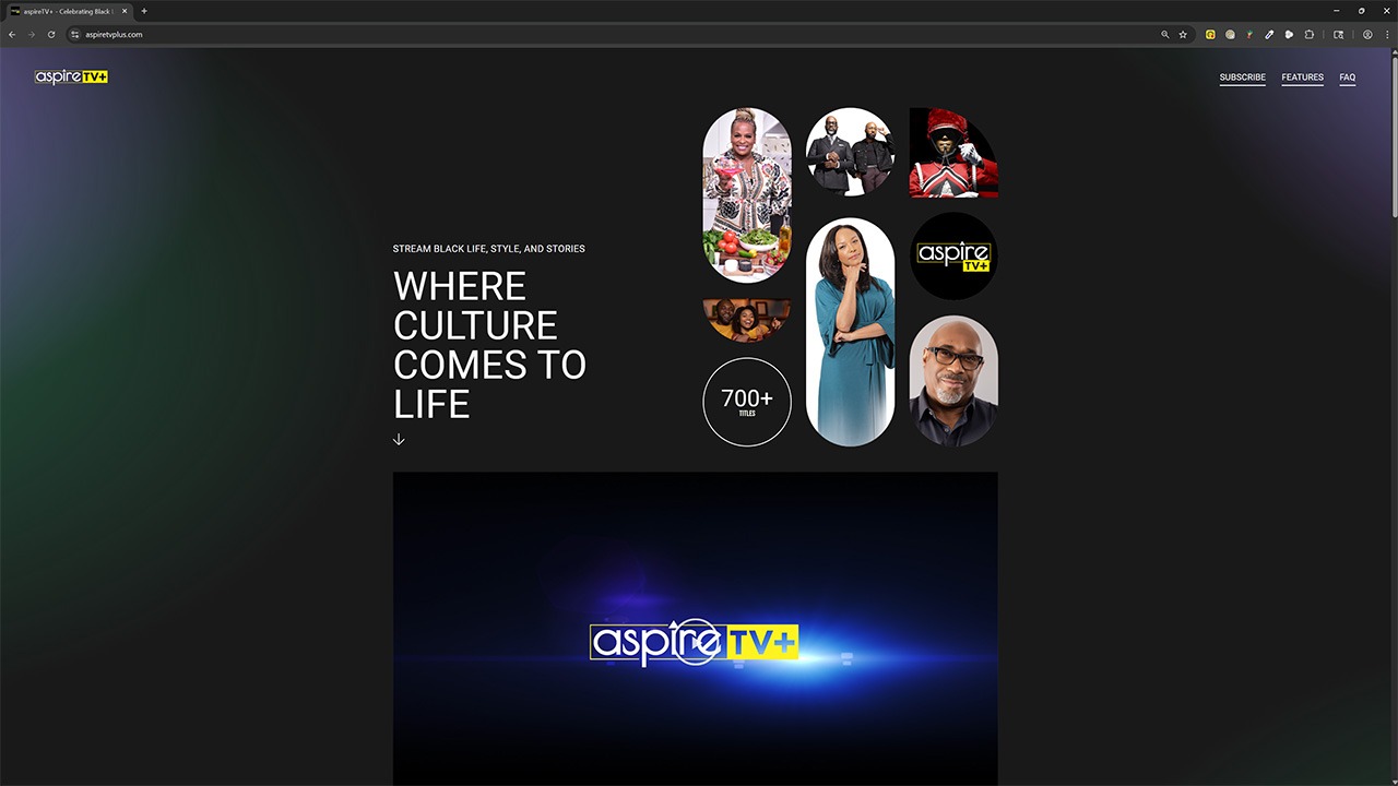 aspireTV+ SVOD Website